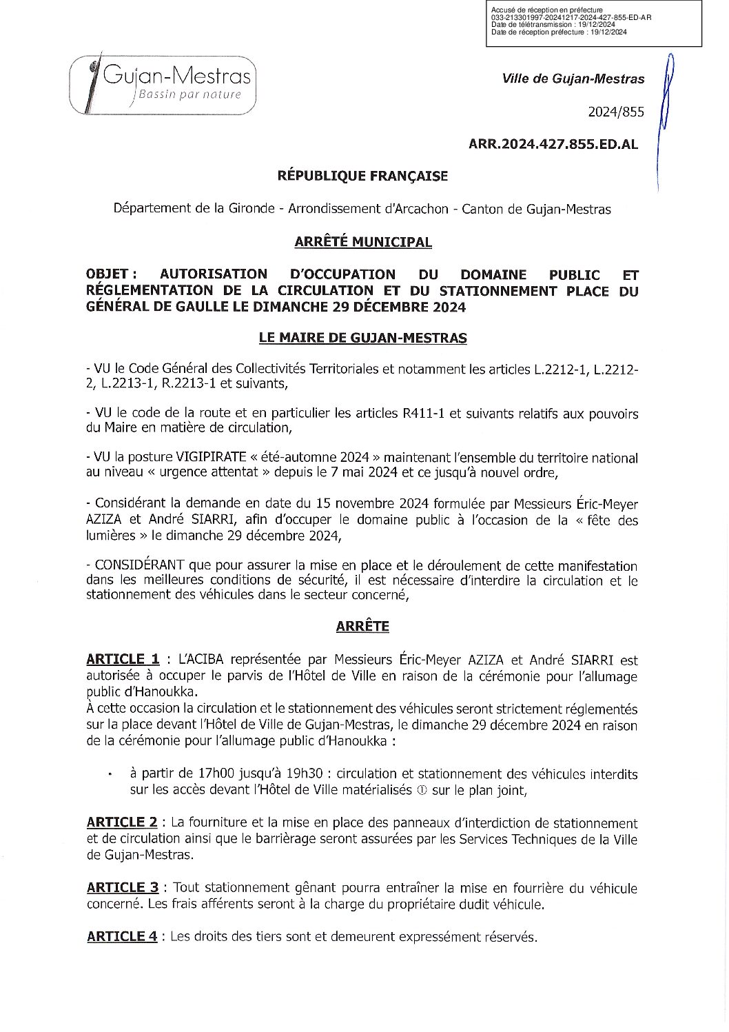 Autorisation Doccupation Du Domaine Public Et R Glementation De La